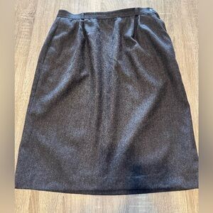 Valentino Black Pencil Skirt Knee-Length Work